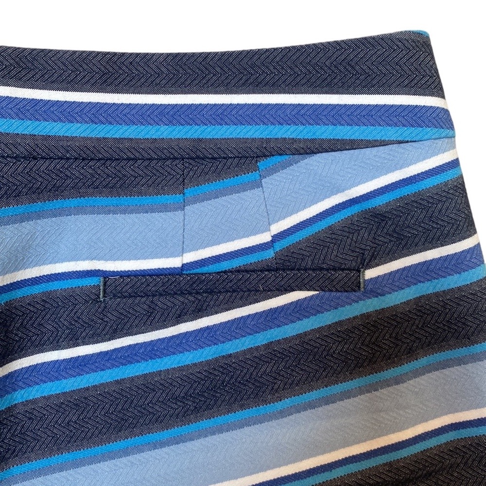 J. Crew Factory 3” Striped Textured Shorts Size 8 - Picture 4 of 8